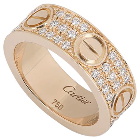 love ring cartier rose gold|cartier love interlocking ring.